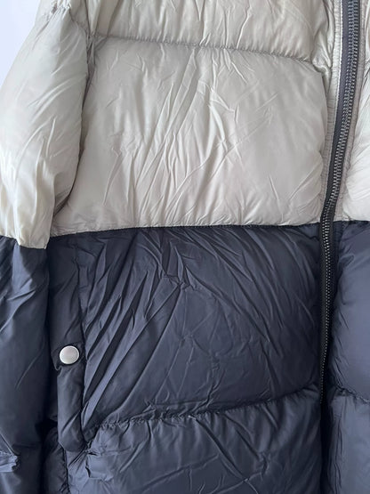 rick owens color-block down puffer jacket