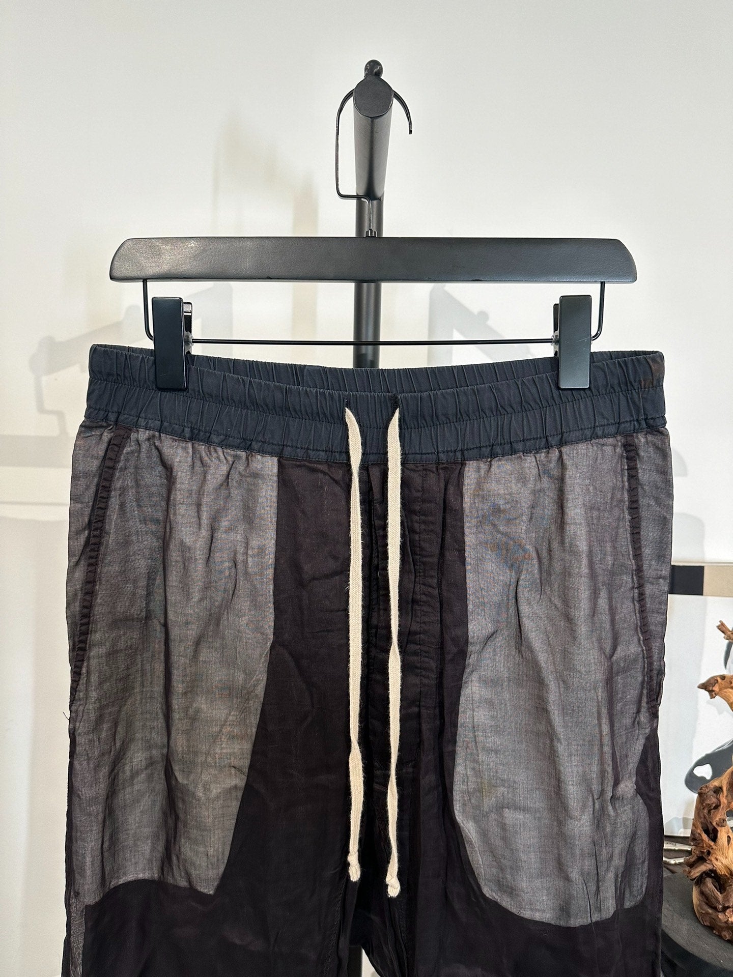 Rick Owens Double-Layer Mesh Cropped Pants 48
