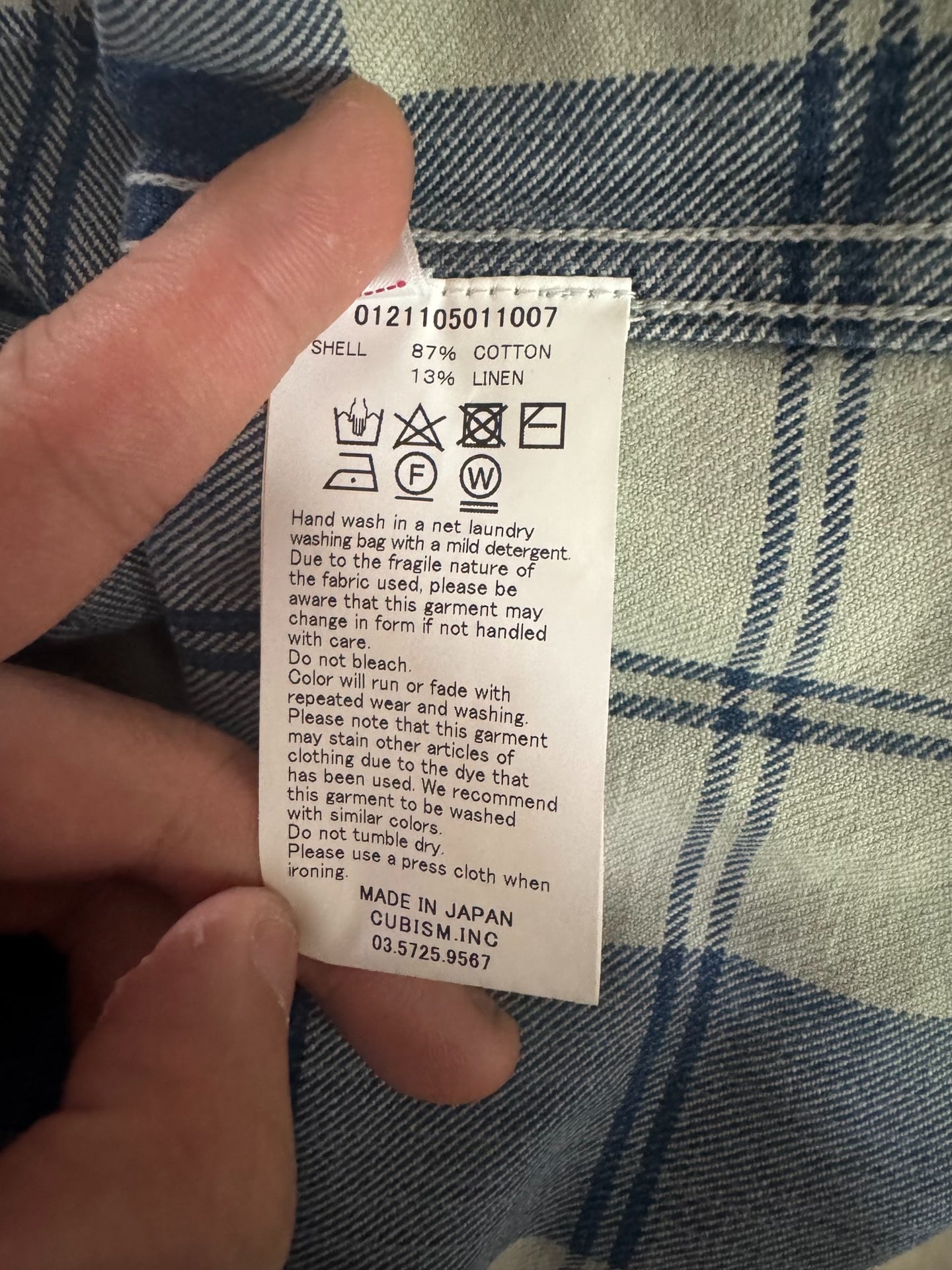VISVIM 21SS Lumber Check Distressed Shirt