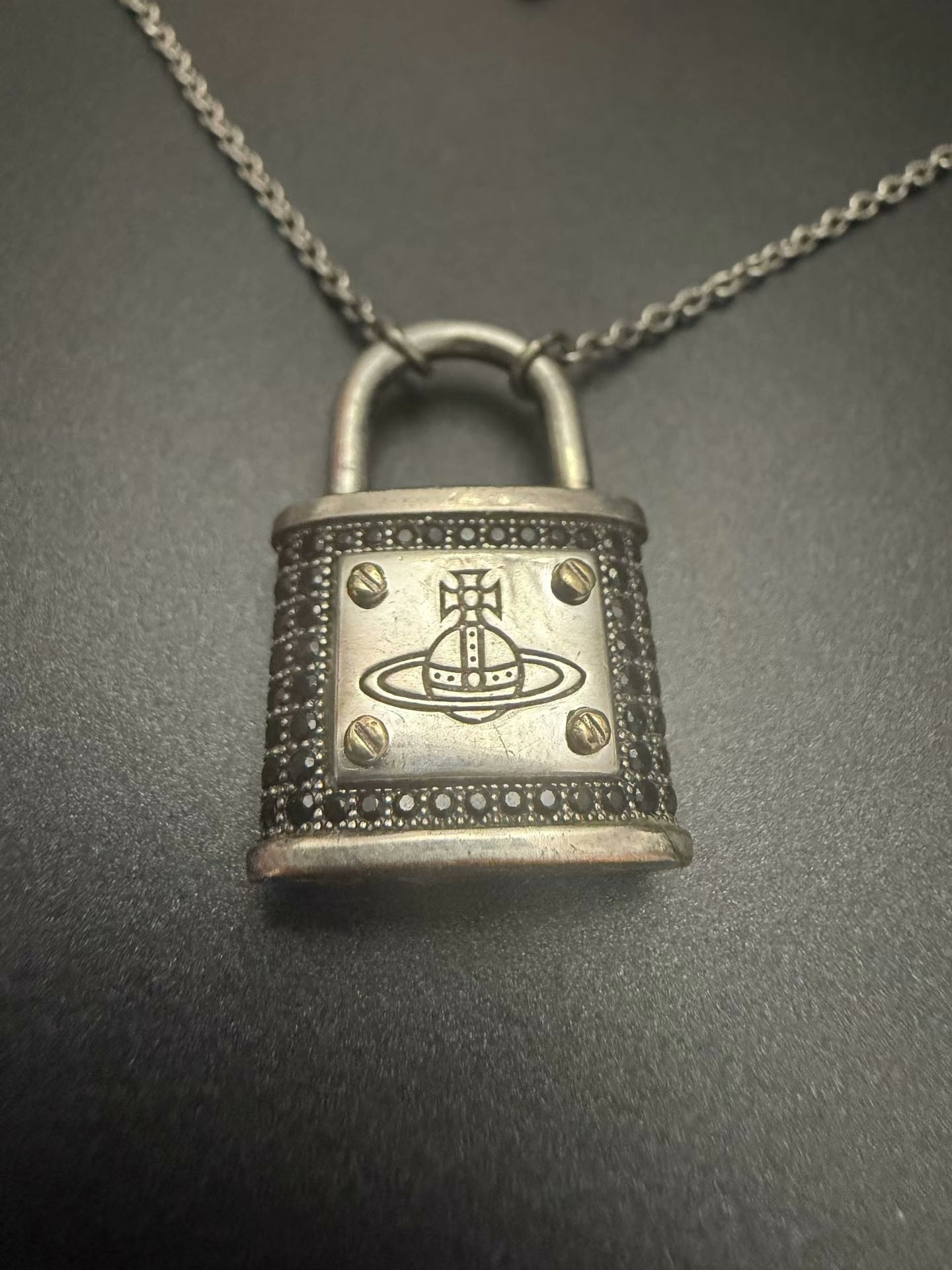 Vivienne Westwood Saturn Lock Necklace