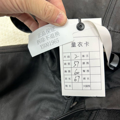 balenciaga x adidas black hooded leather jacket