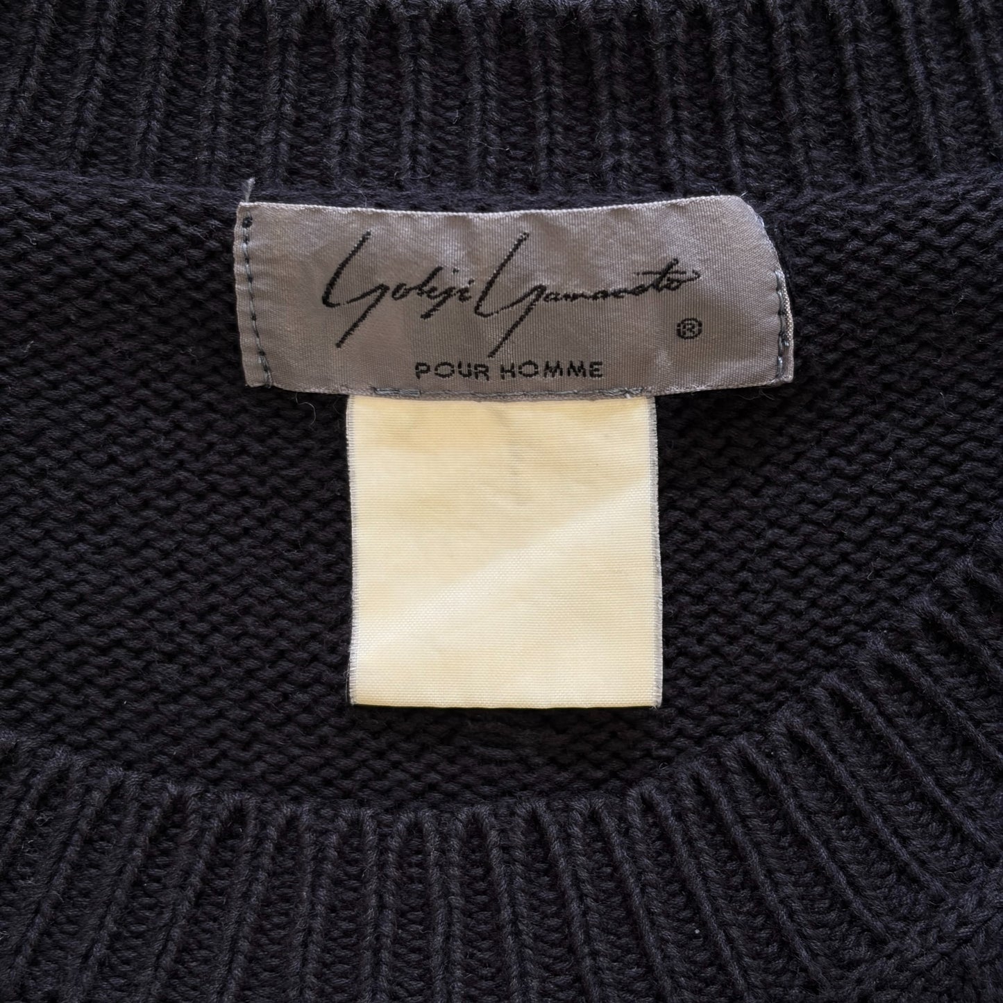 Yohji Yamamoto 80s Ripped Hollow Sweater
