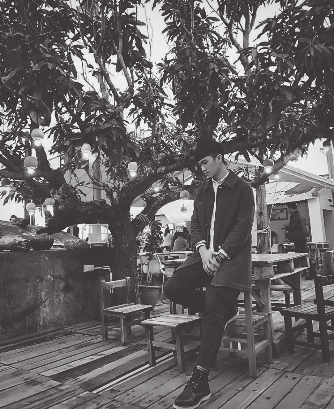 visvim mies coat in wool