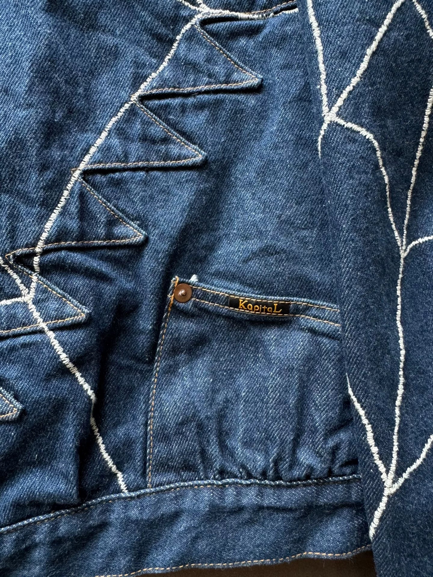 Kapital Spider Web Denim Jacket