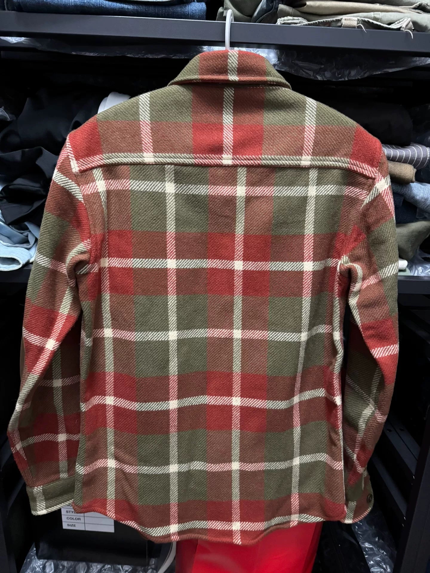 wool plaid shirt for fall and winter
