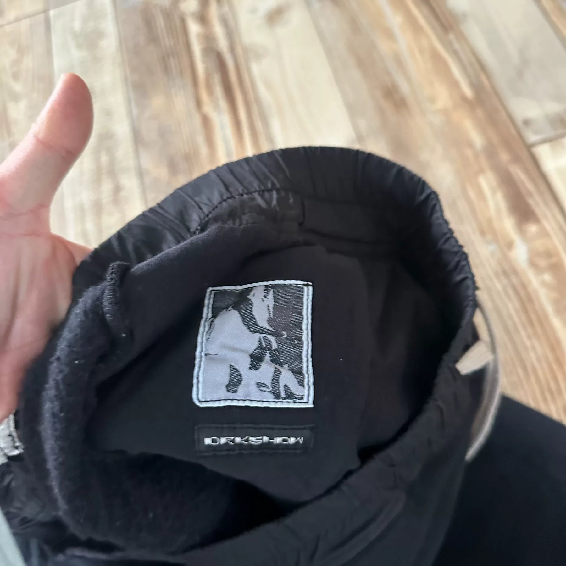 Rick Owens Black Drop-Crotch Sweatpants