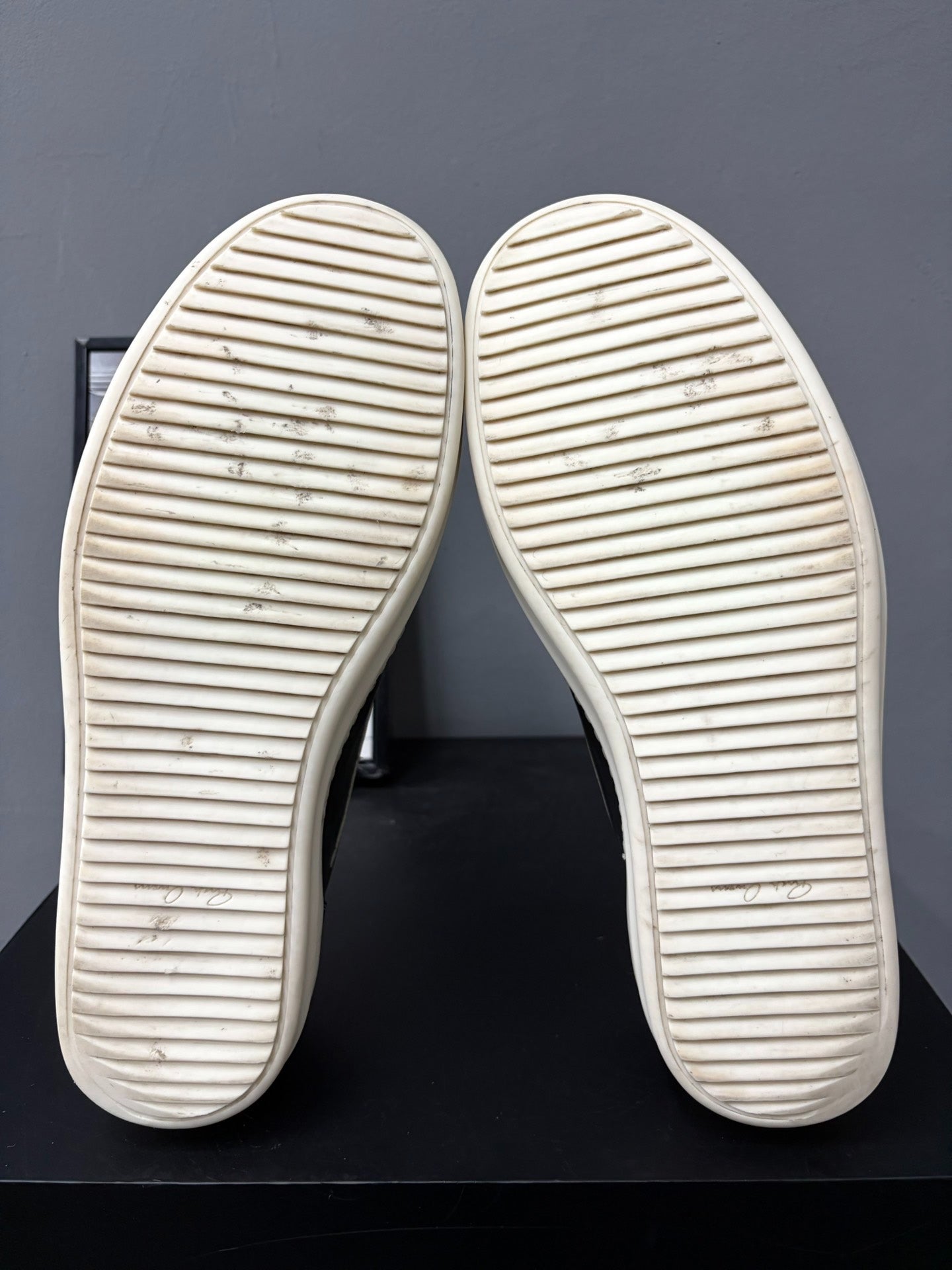 Rick Owens 45 Low-Top Leather Sneakers