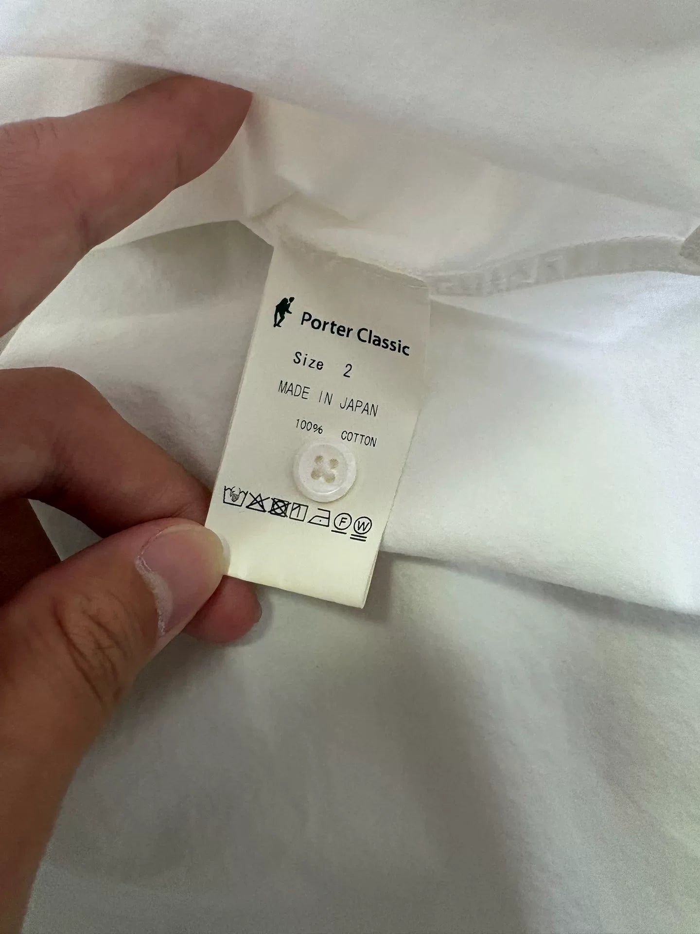 Porter Classic Wide Pocket Shirt White