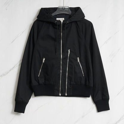 Saint Laurent Men's Hooded Double-Zip Jacket
