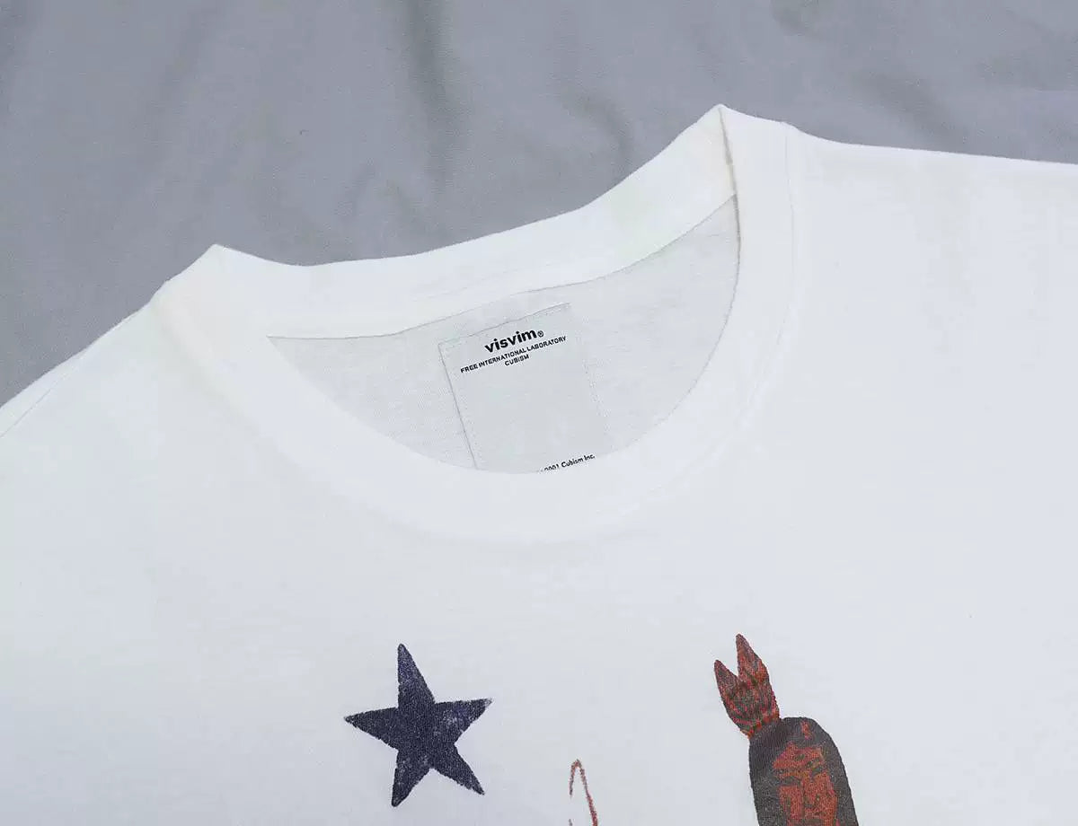 visvim indian print vintage tee shirt
