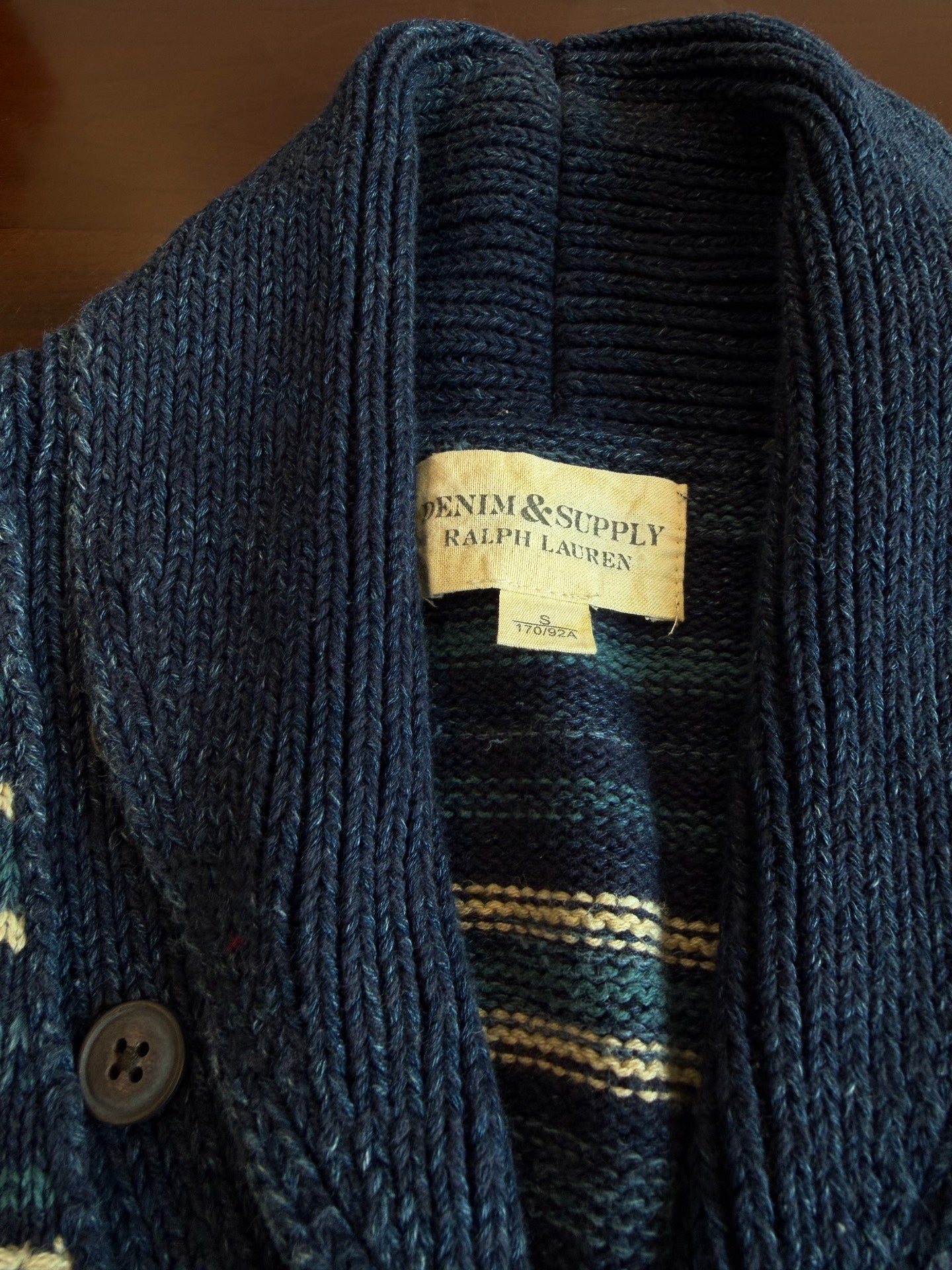 Ralph Lauren POLO Striped Knit Cardigan