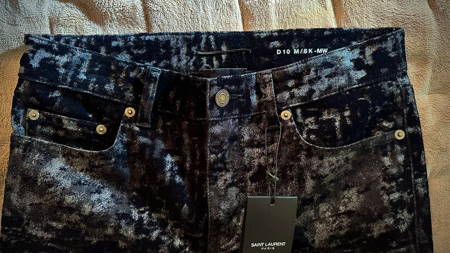 Saint Laurent 16fw Sequined Patterned Pants