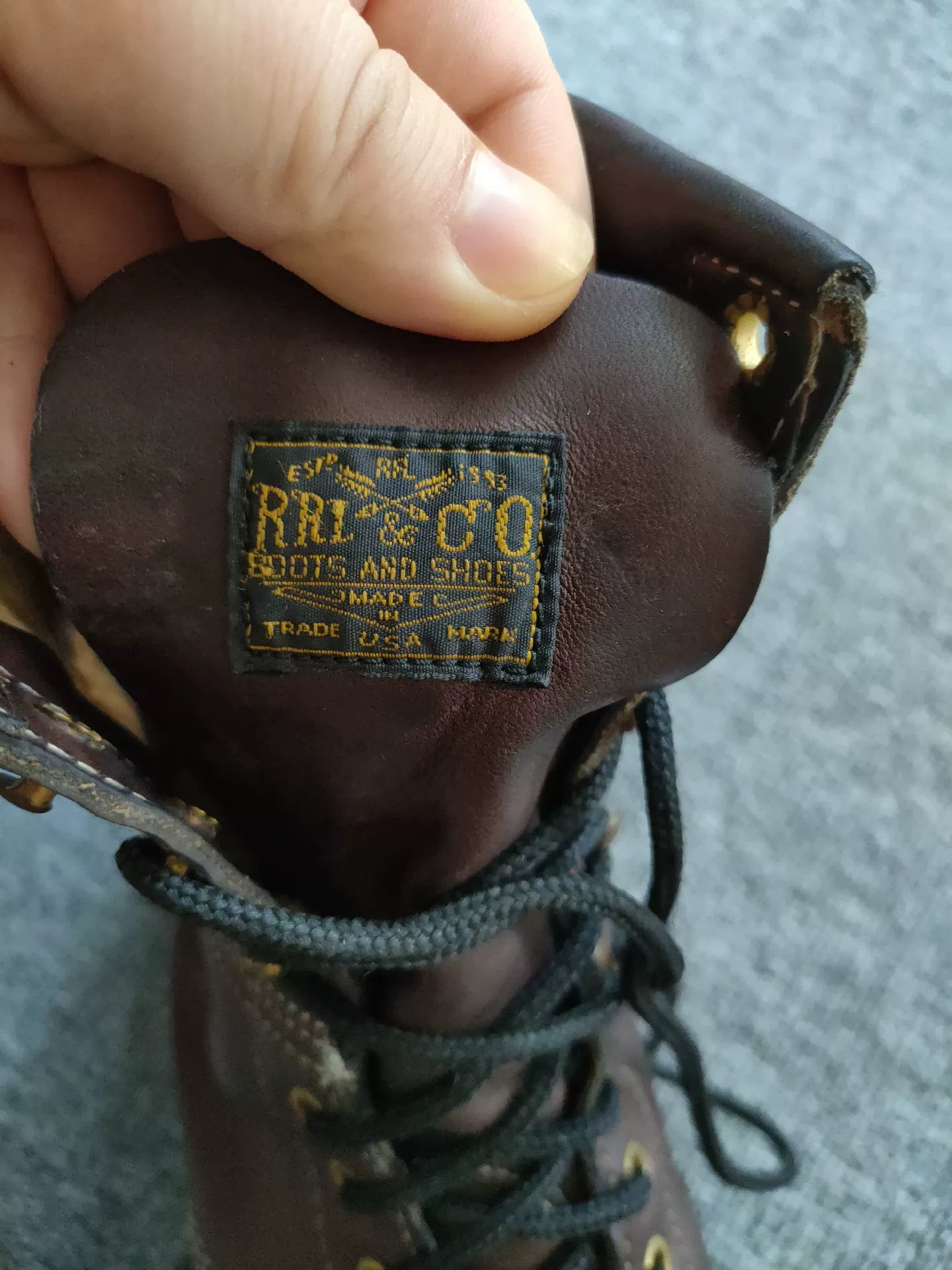 RRL Brunel Leather Work Boot