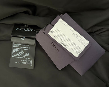PRADA Canvas Jacket with Leather Accents