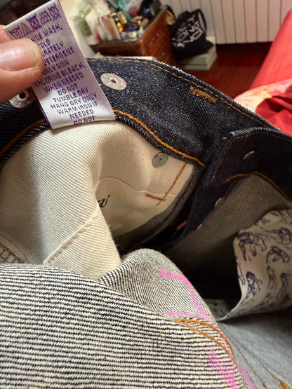 Prps W32 Slim Indigo Acid Wash Jeans