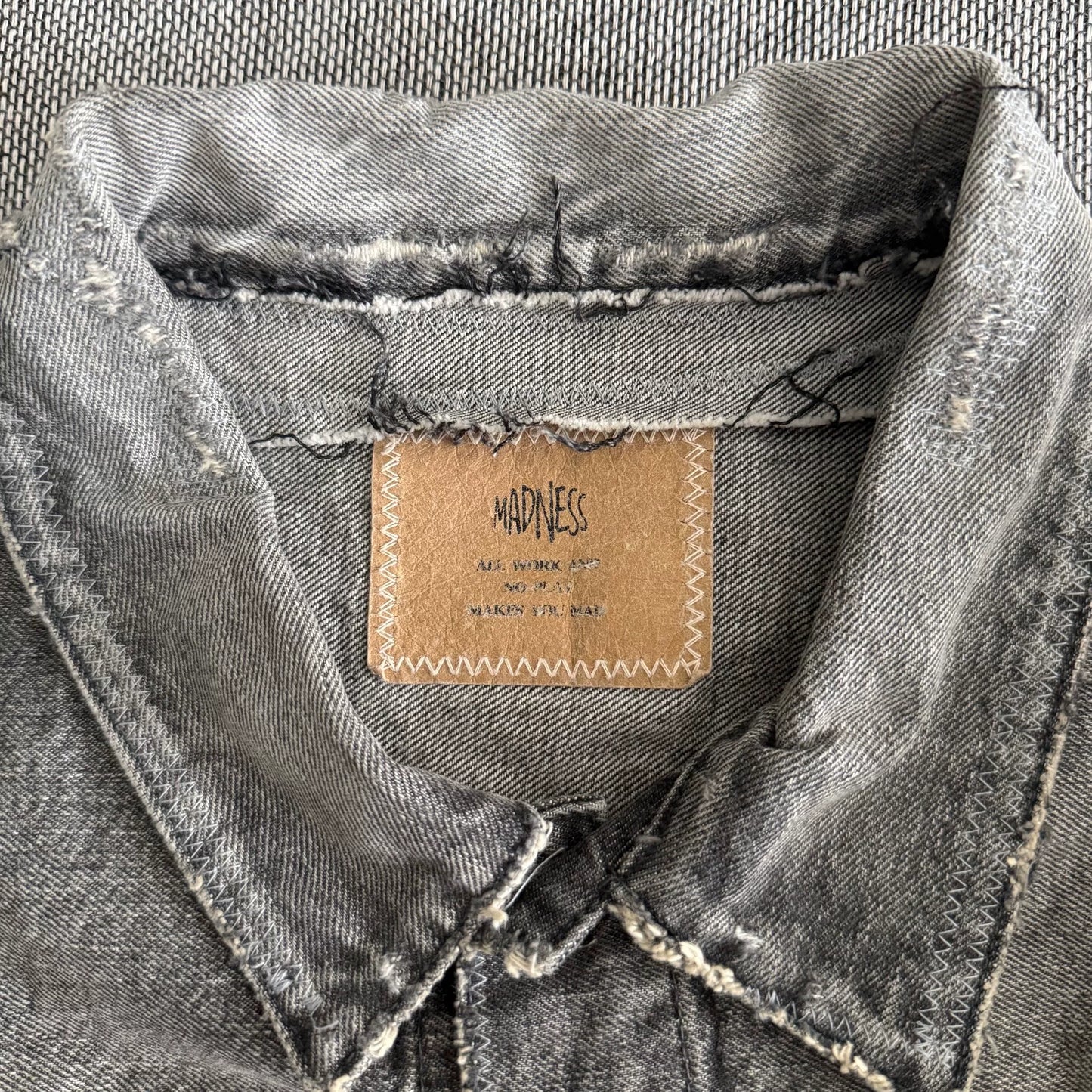 madness 23aw black denim jacket