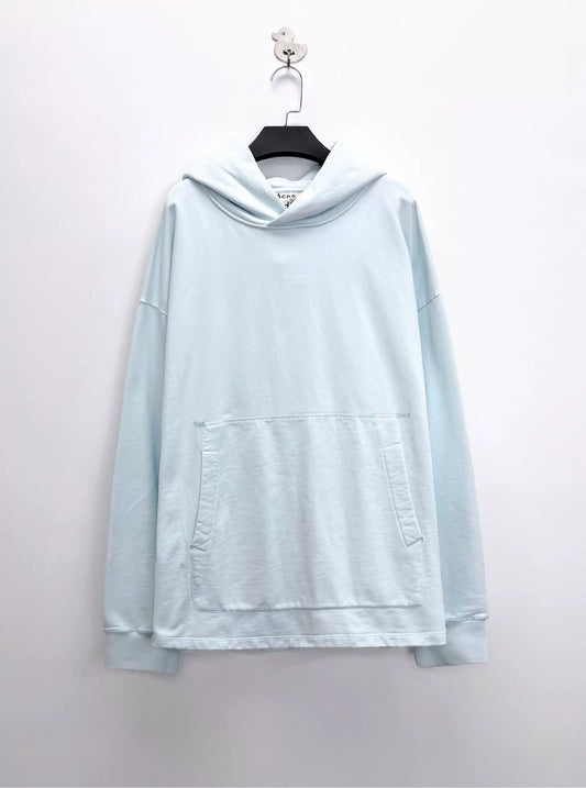 acne studios light blue logo sweatshirt