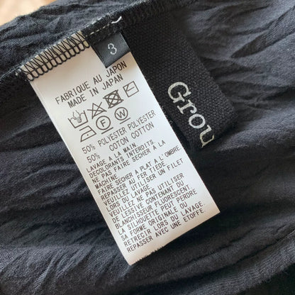 Yohji Yamamoto Groundy Asymmetric Pleated Tee