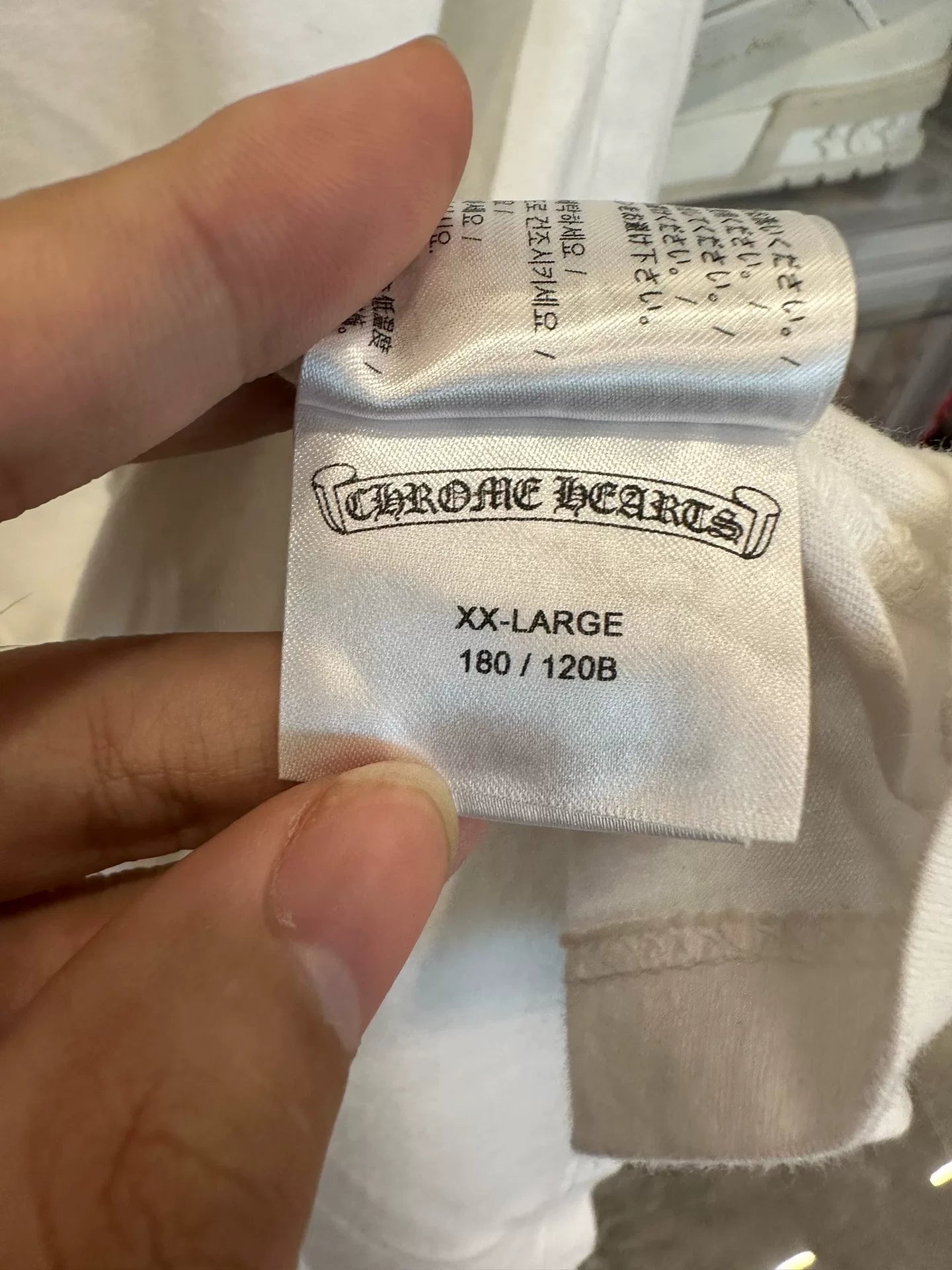 Chrome Hearts White Cross Short Sleeve