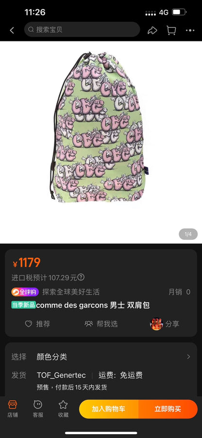 Comme des Garçons x KAWS Backpack