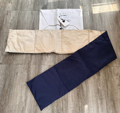 visvim down muffler scarf in ivory