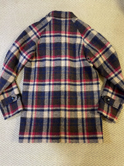 bape x harris tweed wool coat