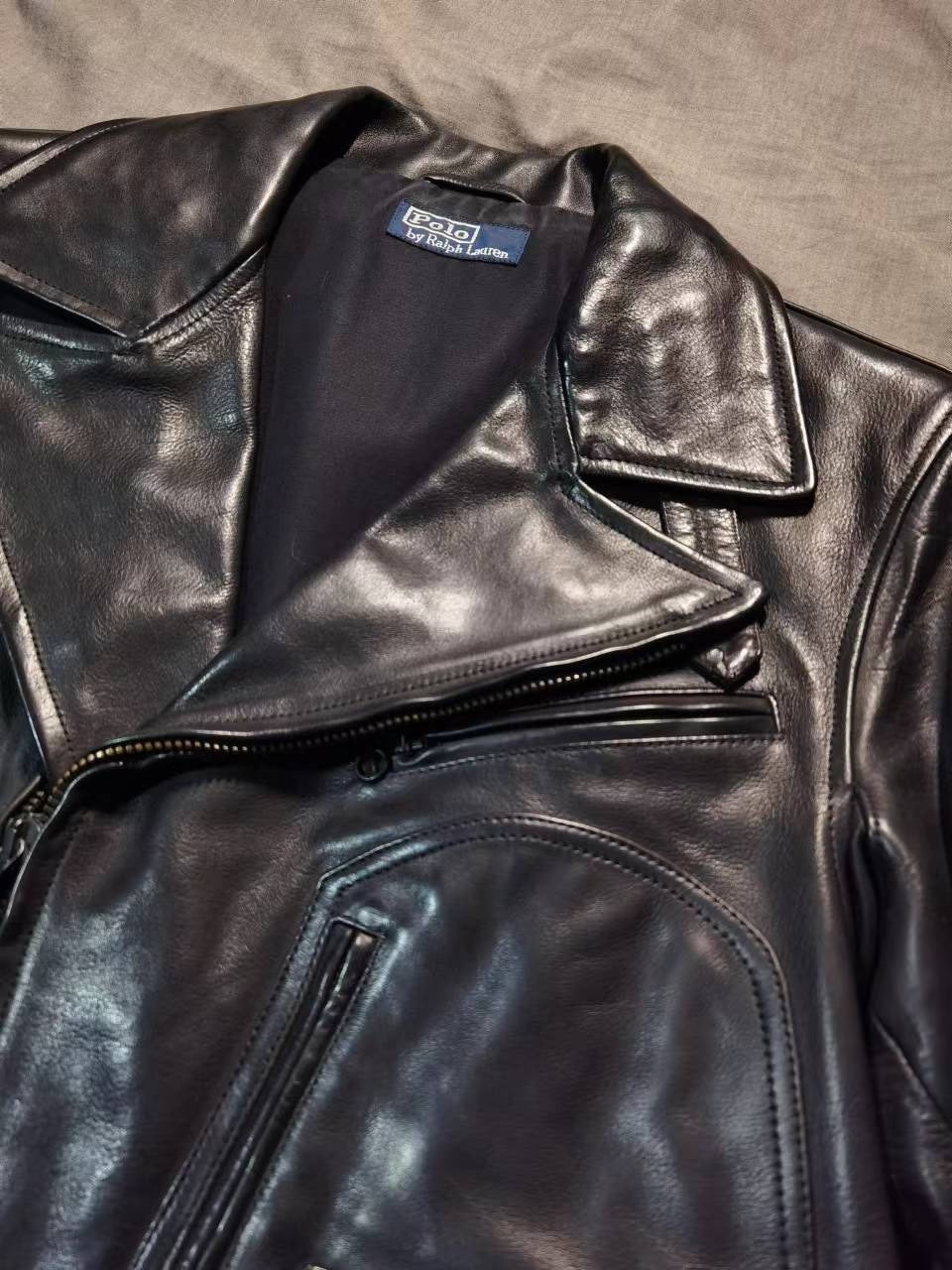 Ralph Lauren Vintage Motorcycle Leather Jacket