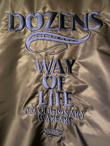 navy blue coach jacket with logo