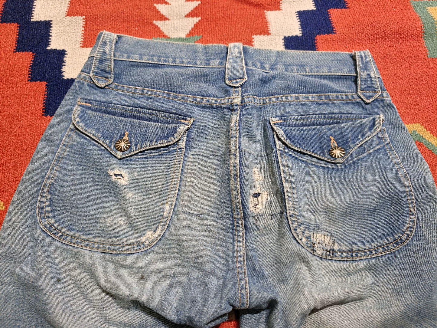 RRL Bootcut Patch Jeans