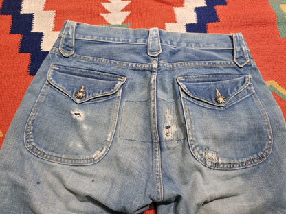 RRL Bootcut Patch Jeans