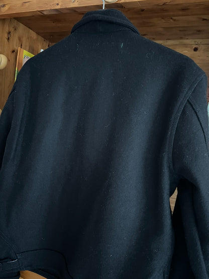 italian wool jacket with black color