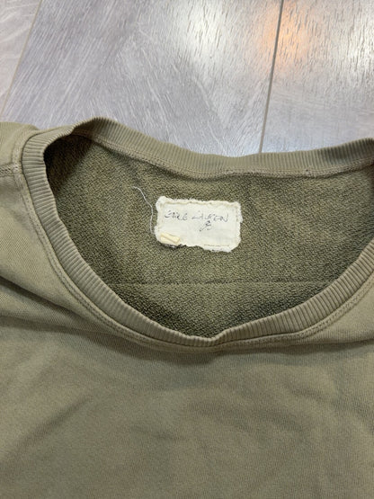 vintage Green Cotton Sweatshirt