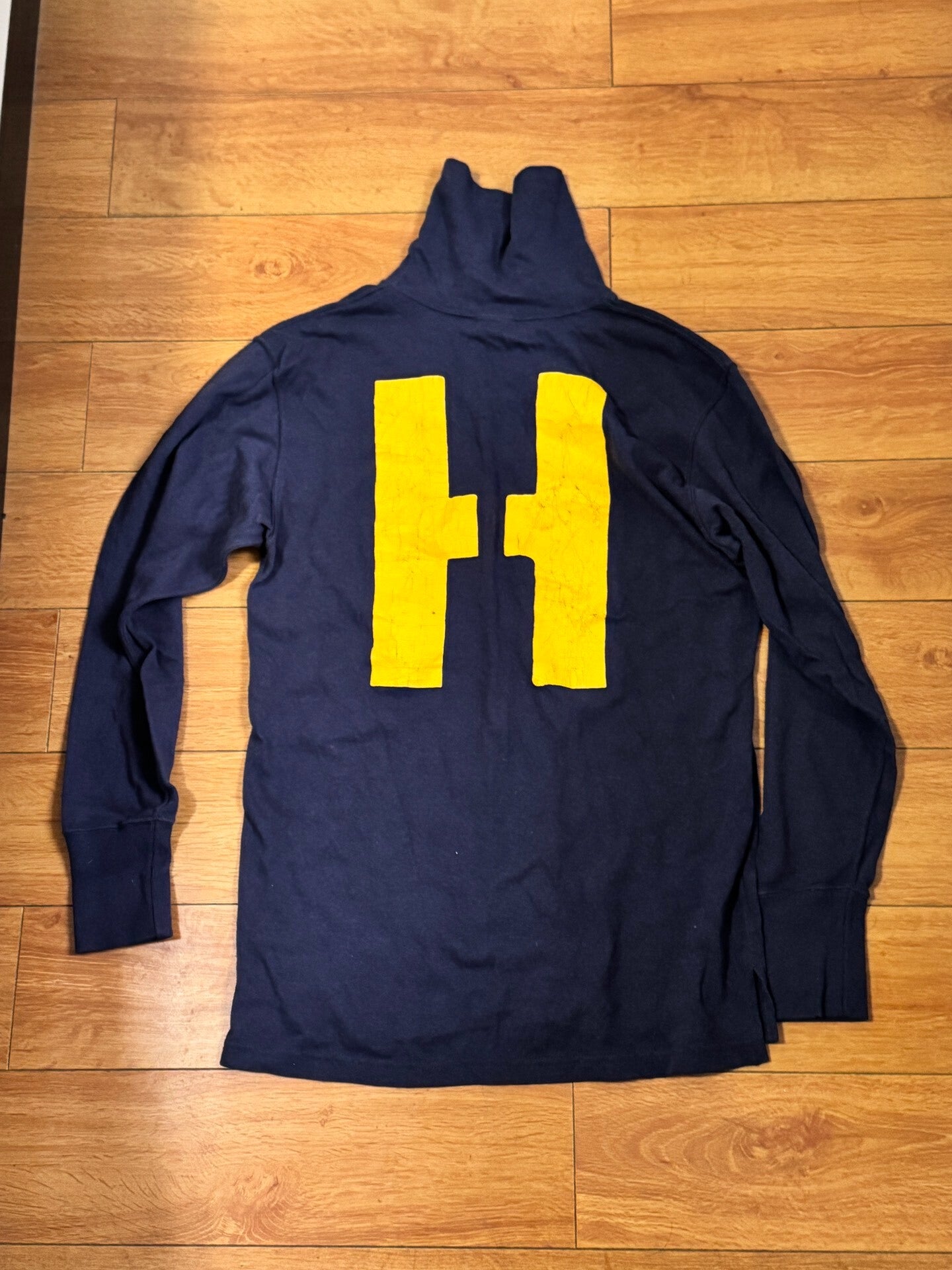 Vintage Navy Blue Long Sleeve T-Shirt