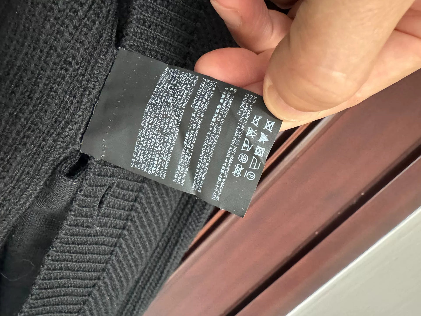 Saint Laurent Gray Herringbone Cardigan