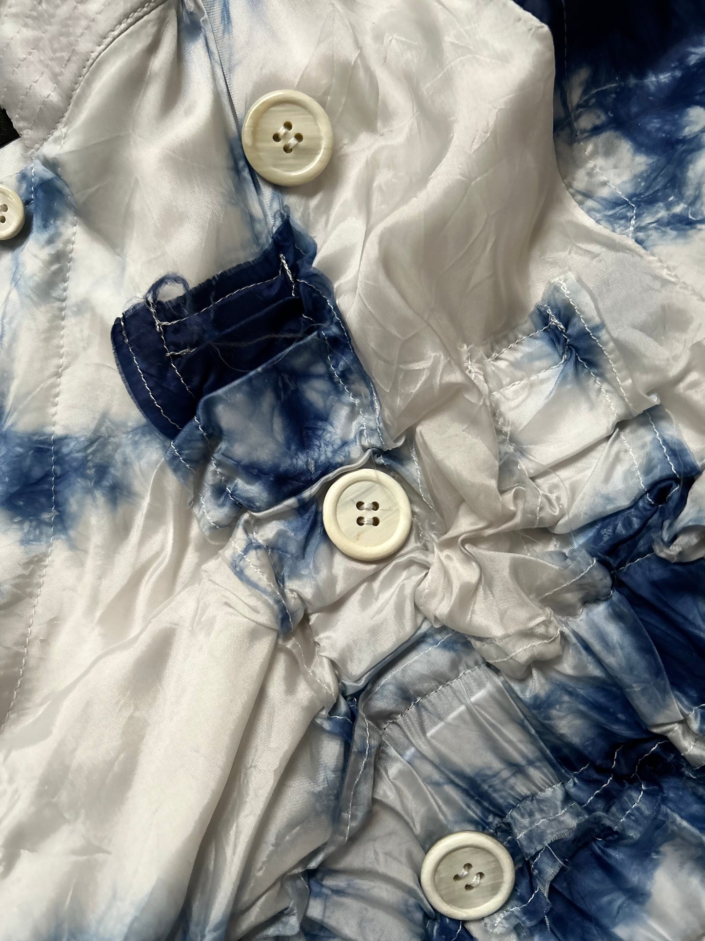 comme des garçons homme plus blue porcelain coat