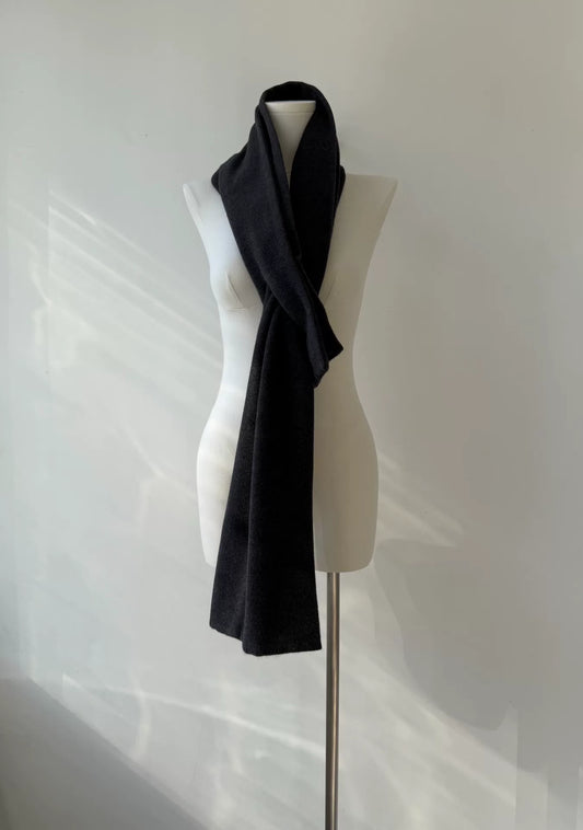 yohji yamamoto noir wool scarf