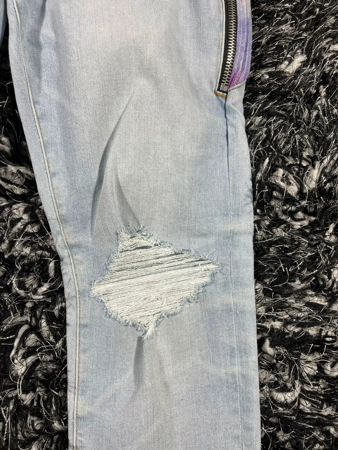 Amiri Watercolor Half Track Jean