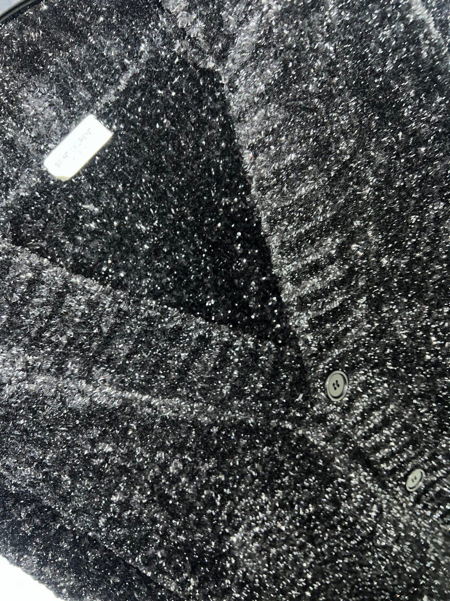Saint Laurent Black Glitter Cardigan