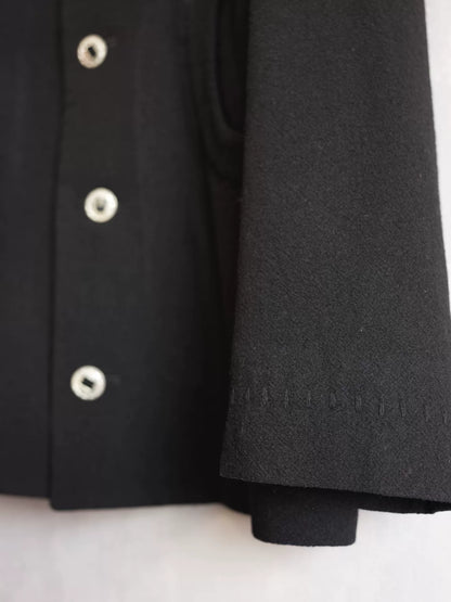 Yohji Yamamoto Silver Button Black Coat