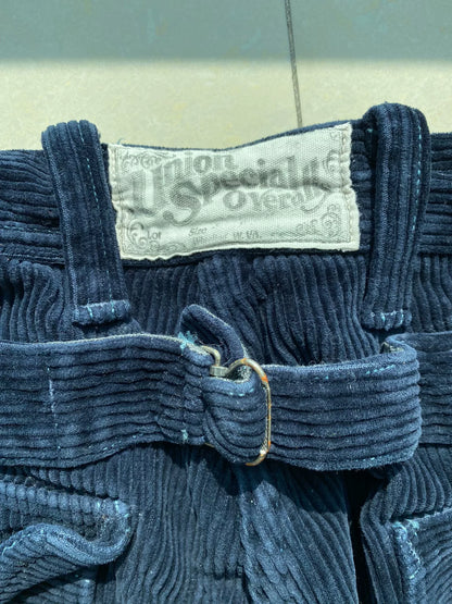Freewheelers Blue Corduroy Longshoreman Trousers