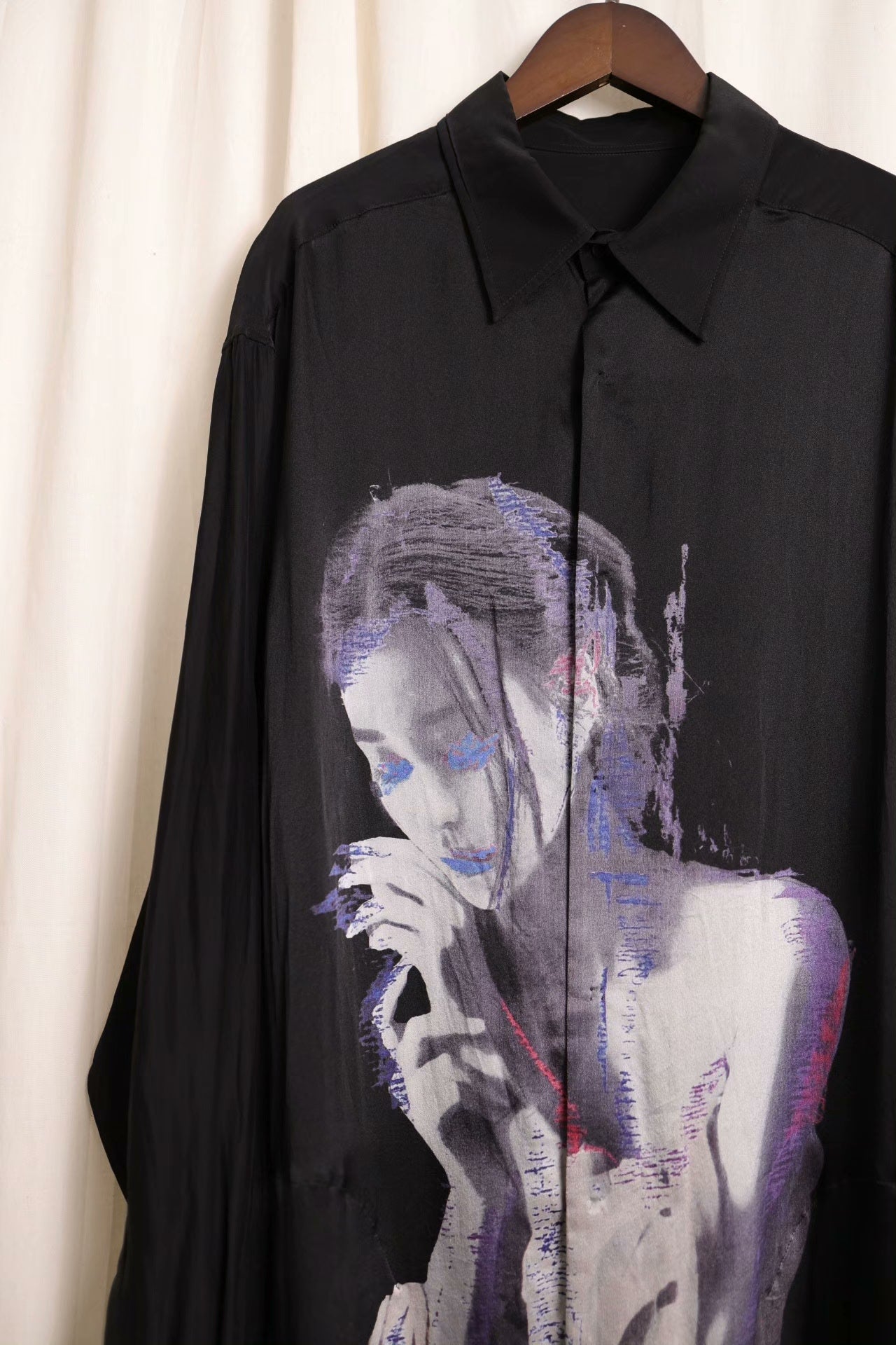 Yohji Yamamoto 2024 AW Silk Long Shirt