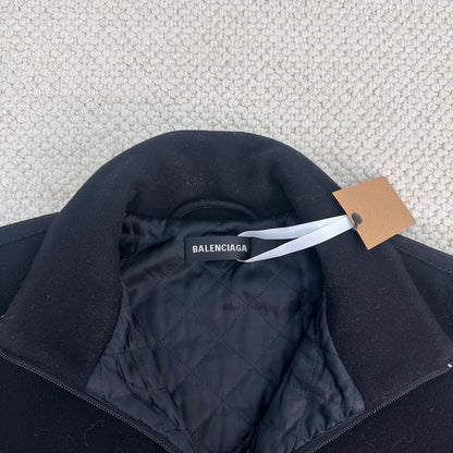 balenciaga fleece zip jacket size 48