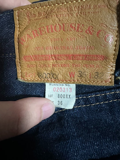 WAREHOUSE 800XX Raw Denim Jeans