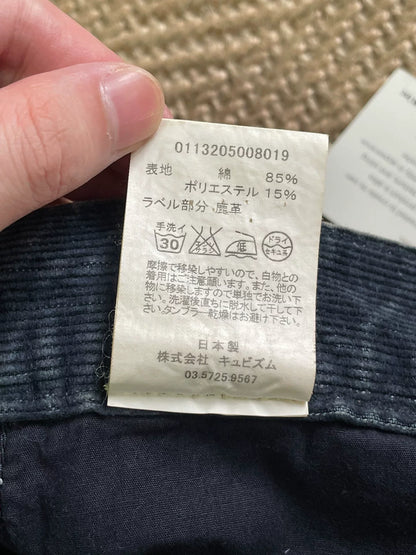 VISVIM FULXUS KANO Indigo Washed Corduroy Pants
