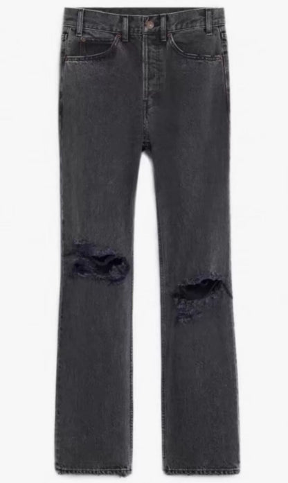 Celine Hedi Slimane Gray Distressed Jeans