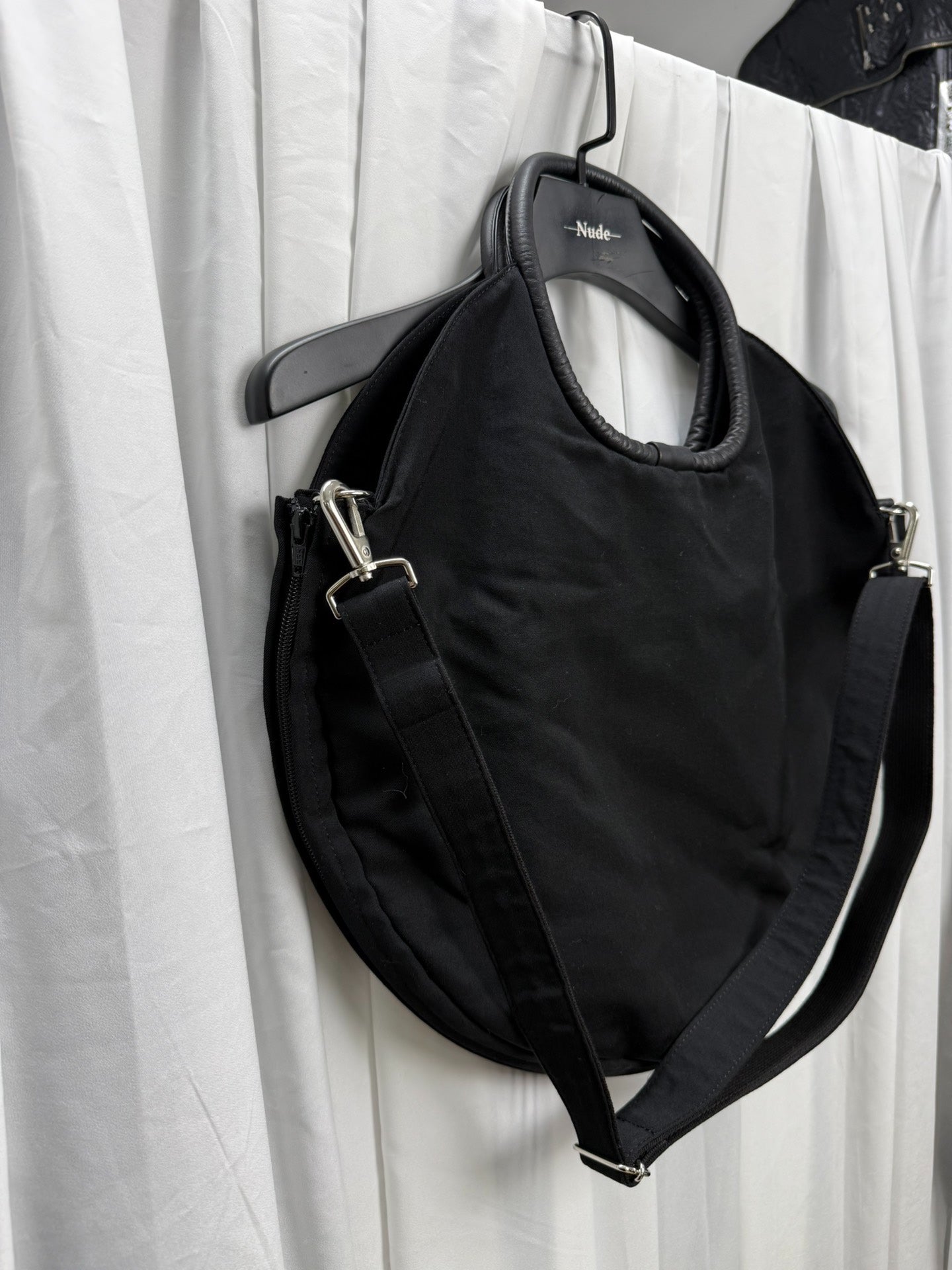 Yohji Yamamoto Noir Zip Ring Crossbody Bag