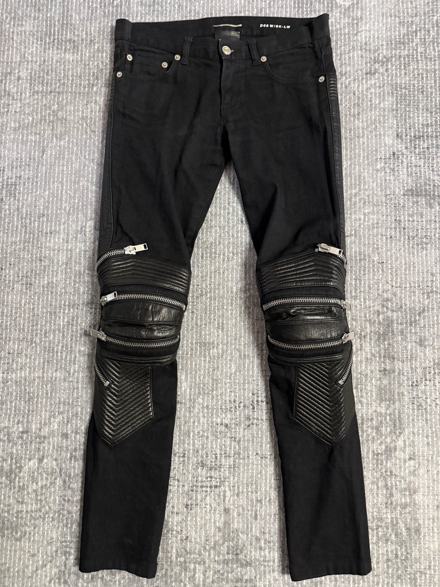 Saint Laurent D08 Black Biker Jeans