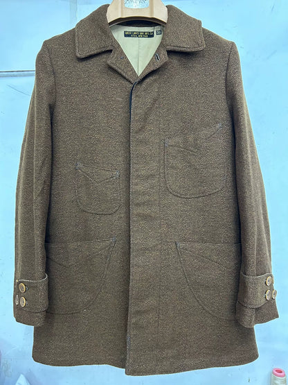 Freewheelers Bangor Wool Coat Brown Size 36
