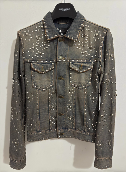 Saint Laurent Denim Jacket with Studs