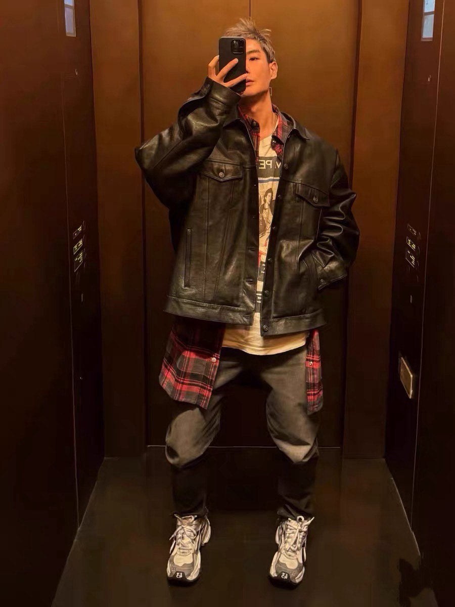 Rick Owens Drkshdw Distressed Plaid Shirt